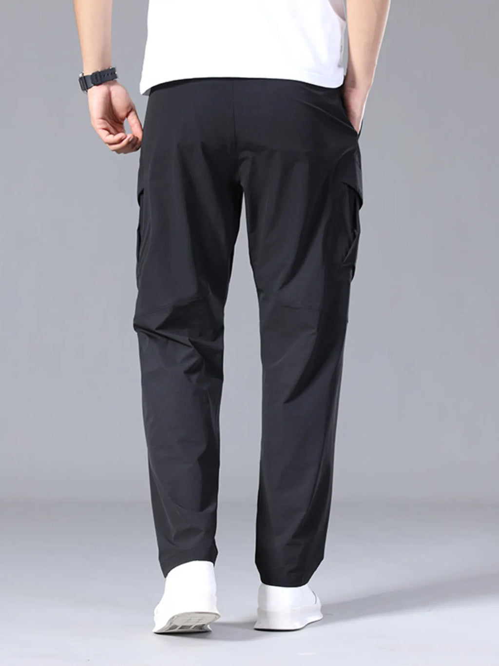 Men's Plus Size Pocketed Loose Fit Pants.