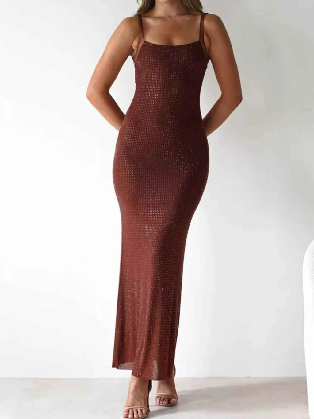 Backless Sleeveless Bodycon Maxi Dress