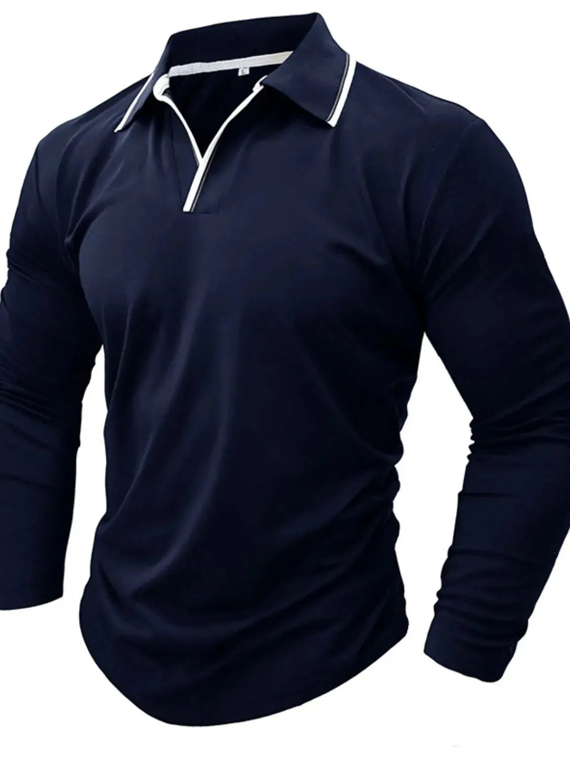 Men's Classic Long Sleeve Polo Shirt.