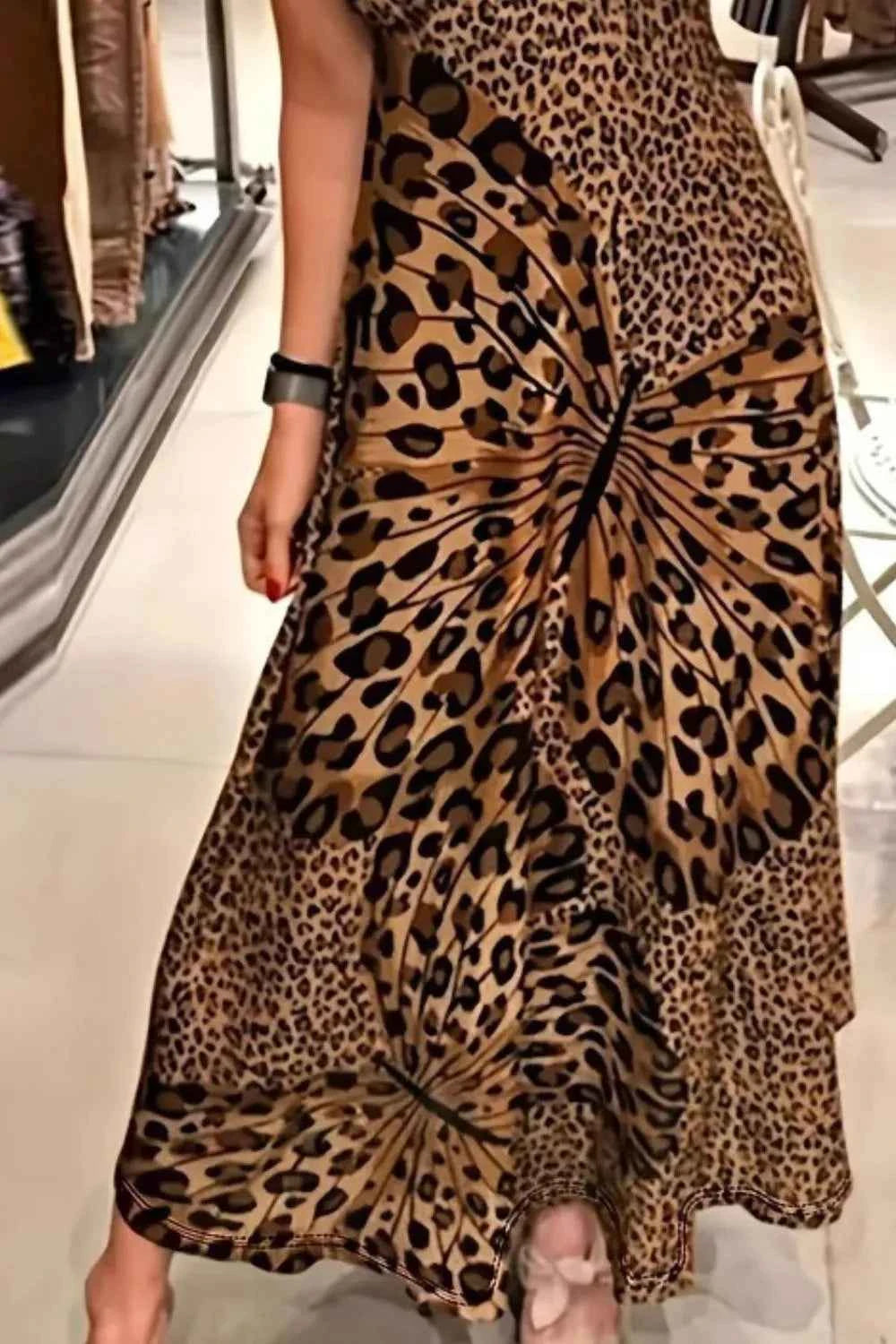 Butterfly Leopard Maxi Cami Dress.