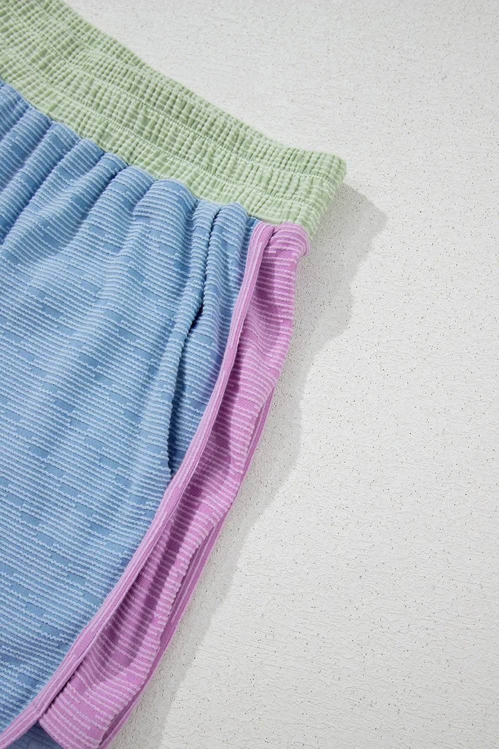 Round Neck Top and Shorts Set.