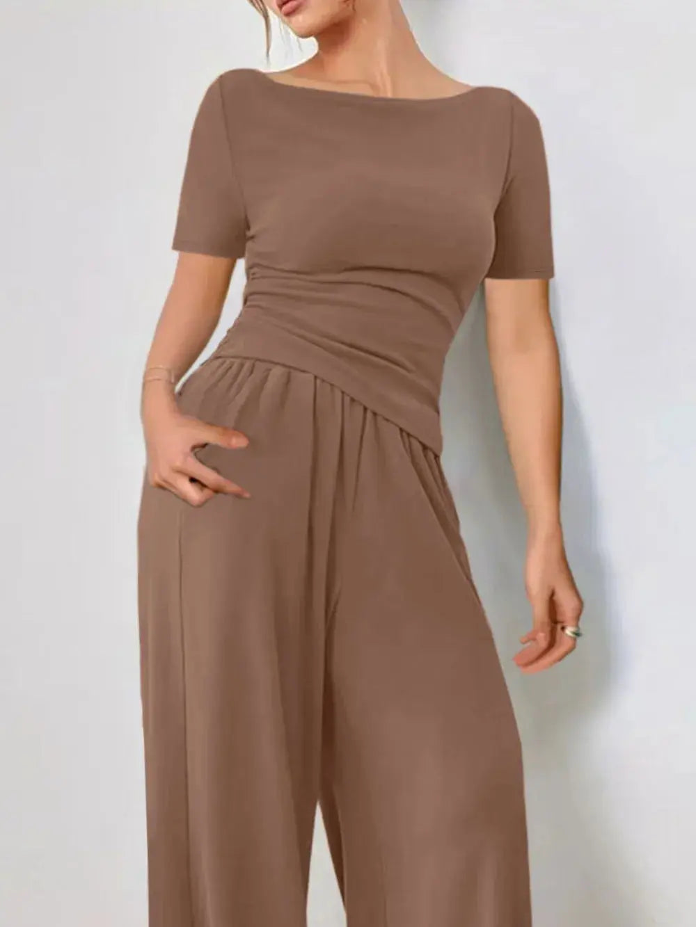 Short Sleeve T-Shirt and Pants Set.