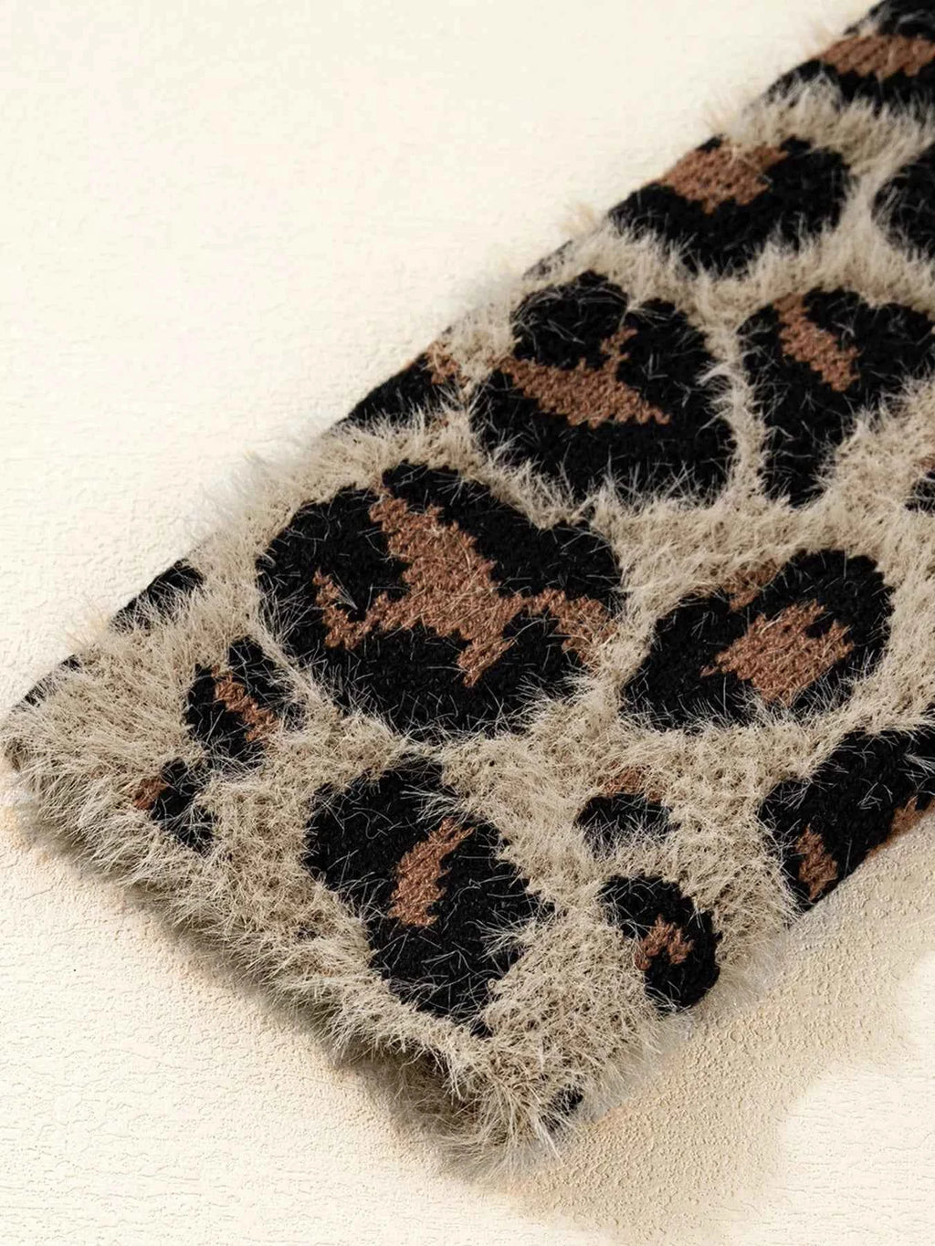 Leopard Open Casual Cardigan