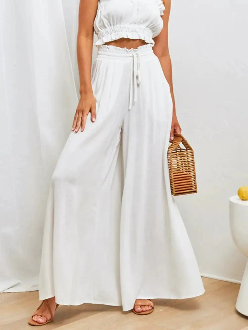 High Waist Wide Leg Pants.