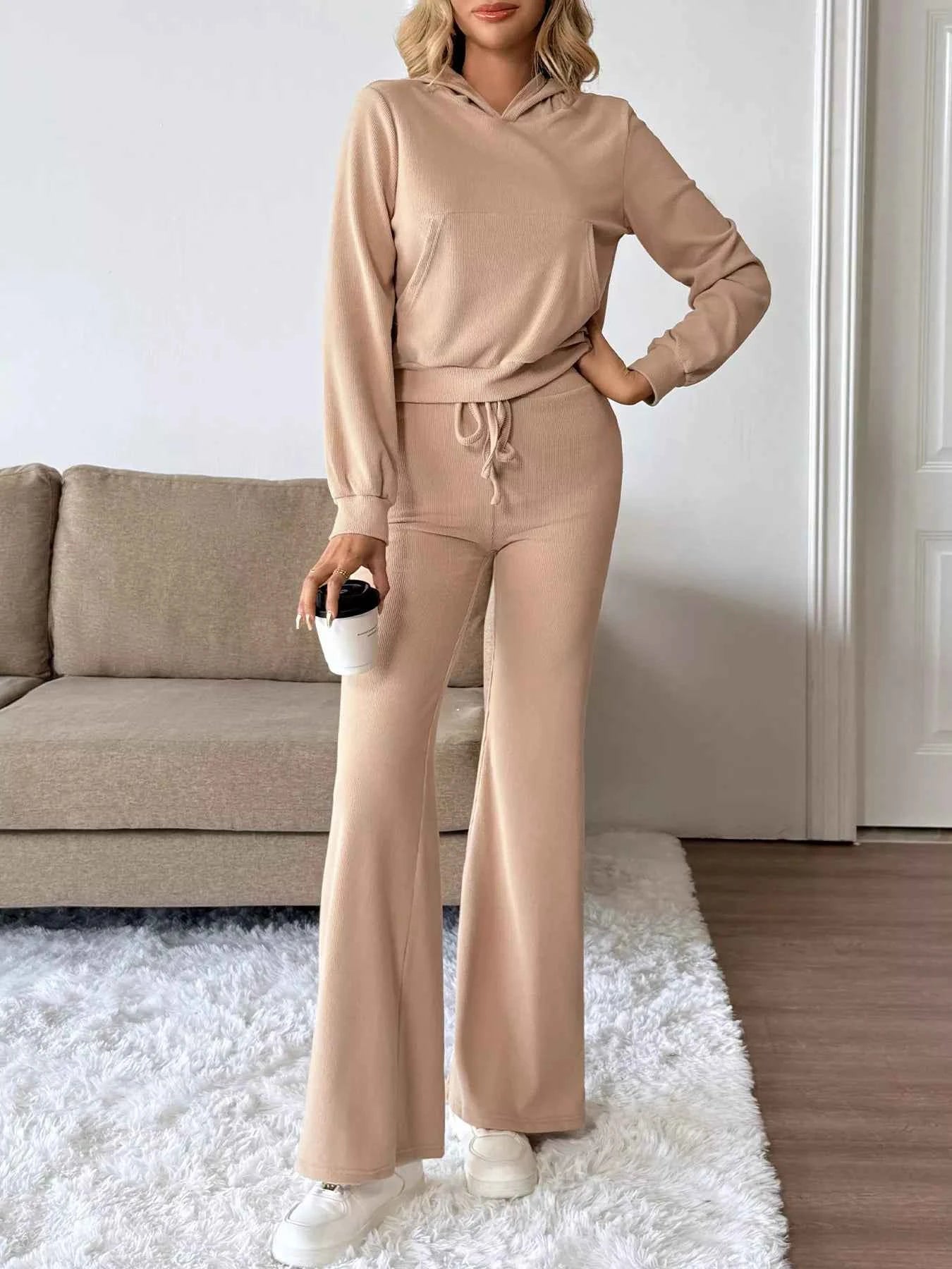 Long Sleeve Hoodie and Pants Set.