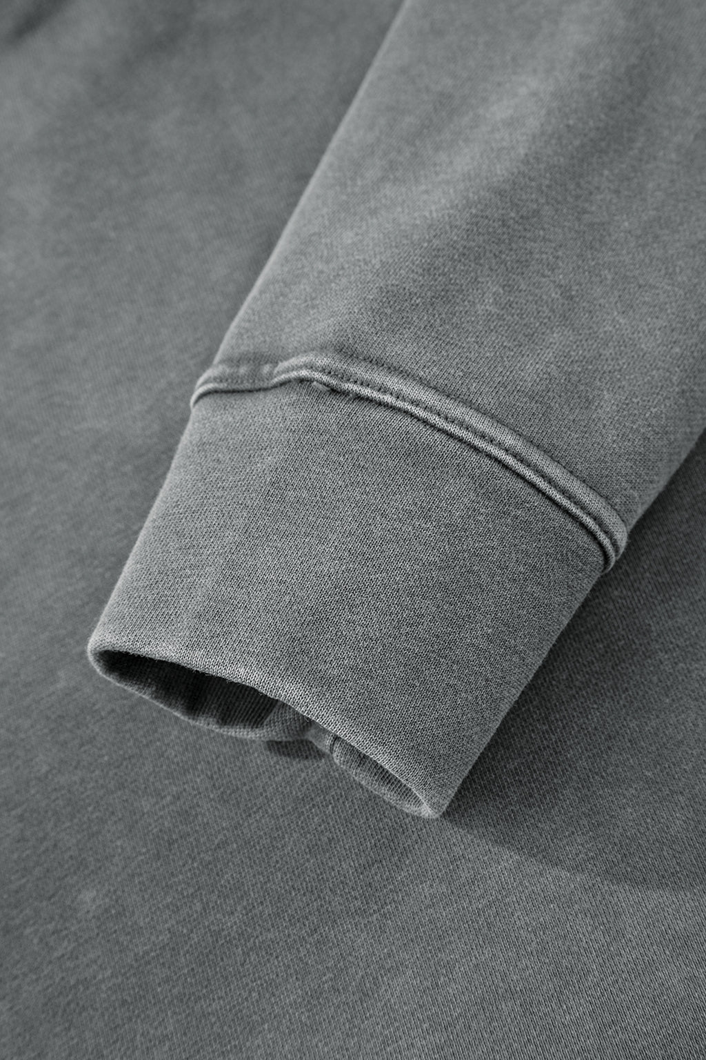 Medium Grey Mineral Wash Chest Pockets Drop Shoulder Shacket with Side Slit