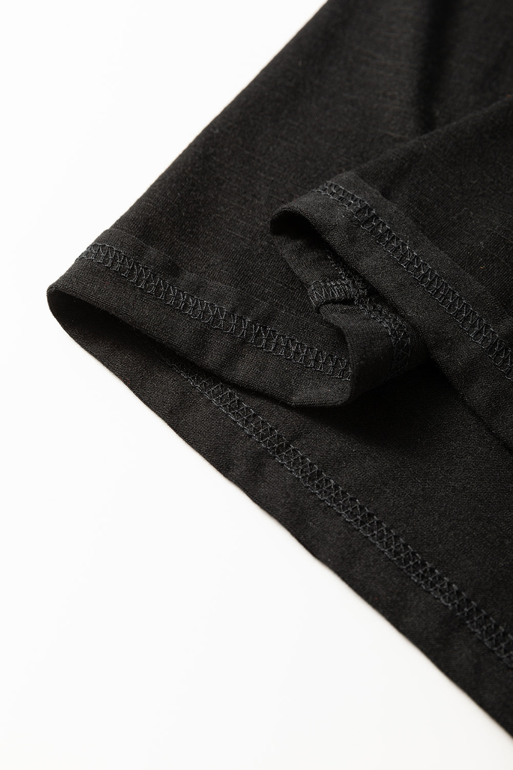 Black Faux Two Piece Floral Long Sleeve Patchwork Tee Dear-Lover Dropshipping