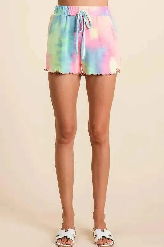 Tie Dye French Terry Top and Shorts Set.