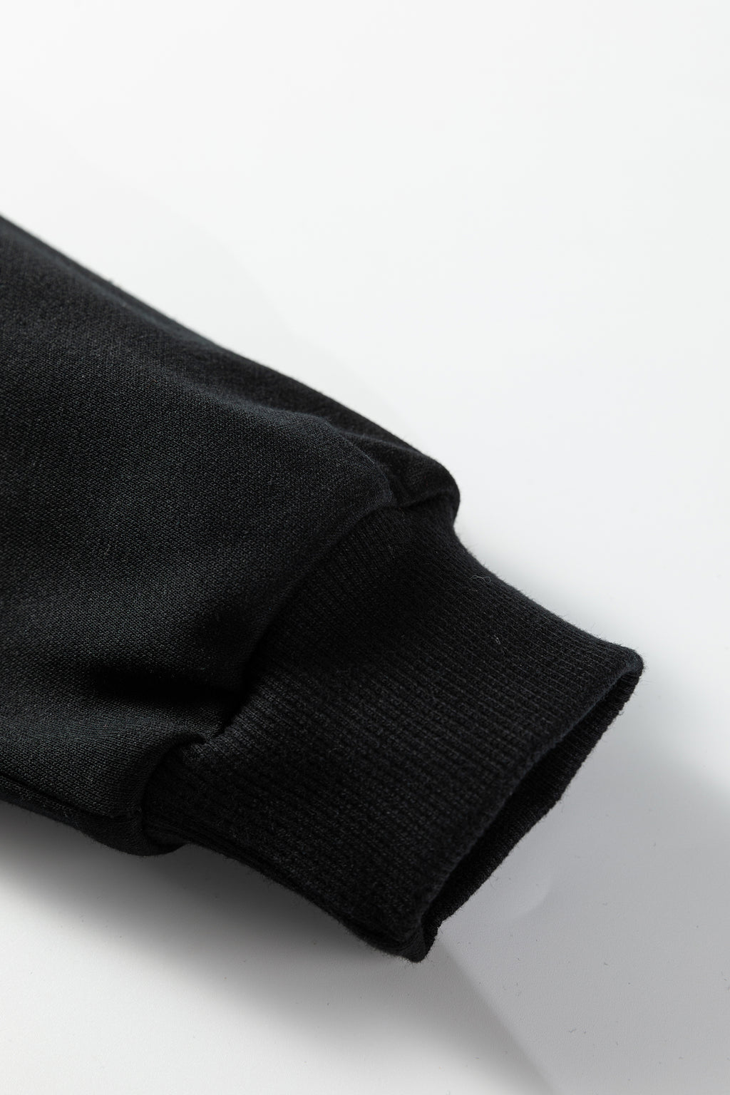 Black Leopard Print Patchwork Varsity Raglan Sleeve Sweatshirt Dress