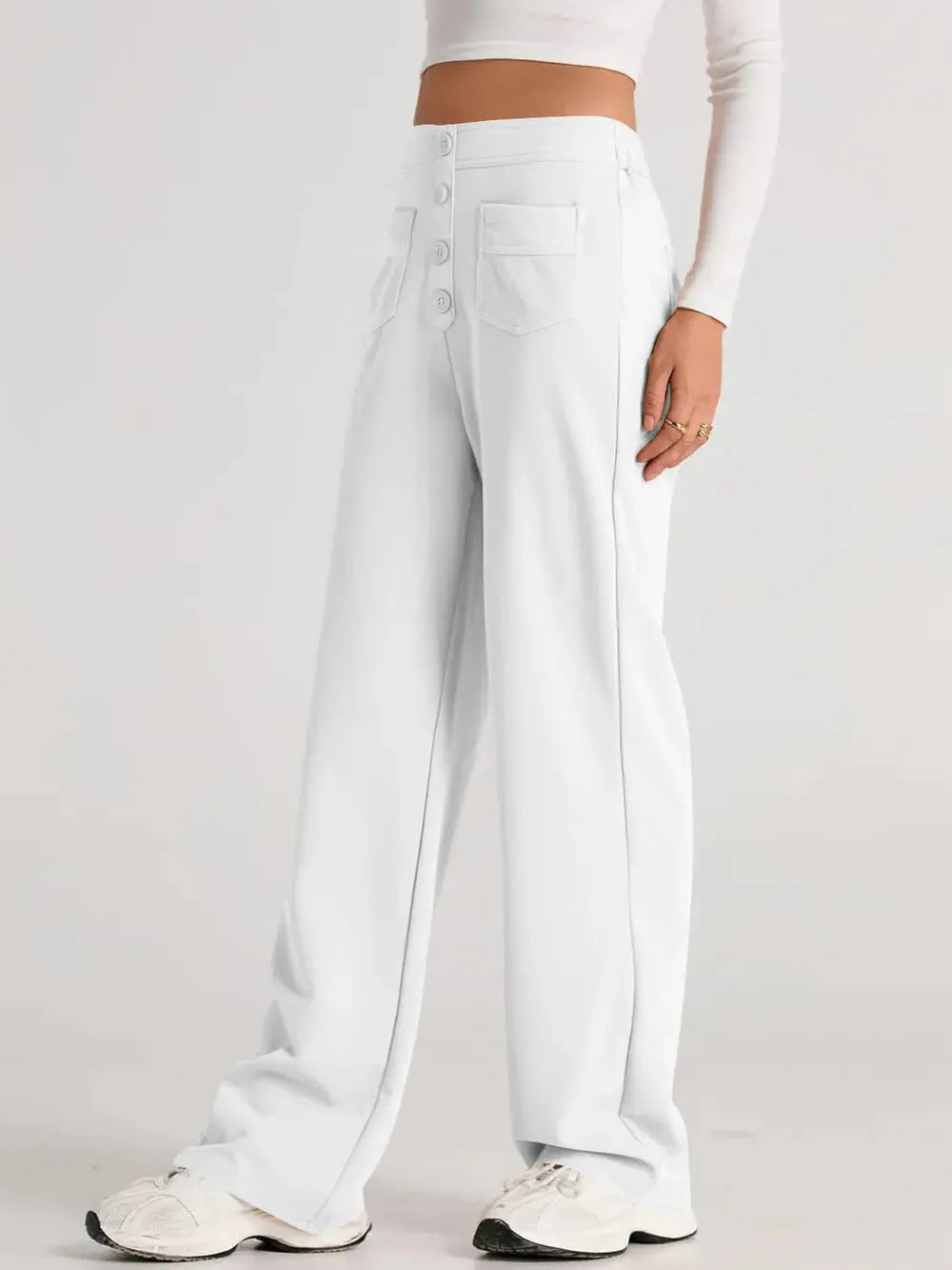 High Waist Wide Leg Pants.