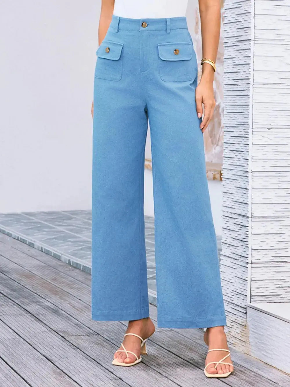 High Waist Wide Leg Pants.