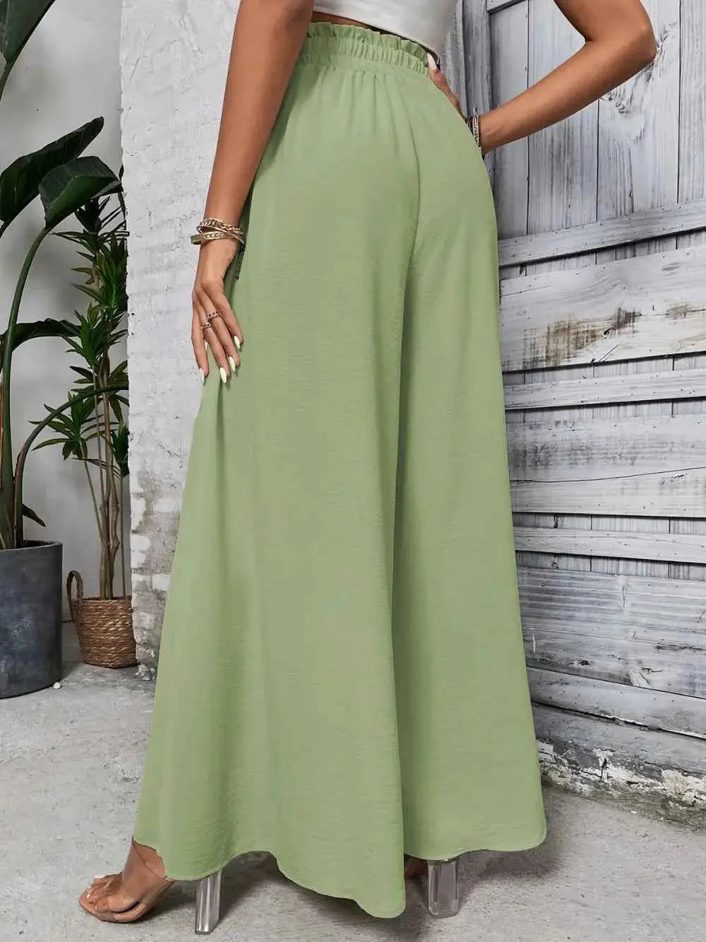 High Waist Wide Leg Pants.