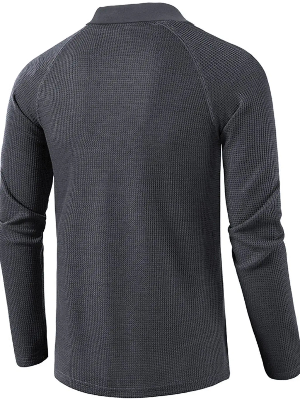 Men's Long Sleeve Textured Polo.