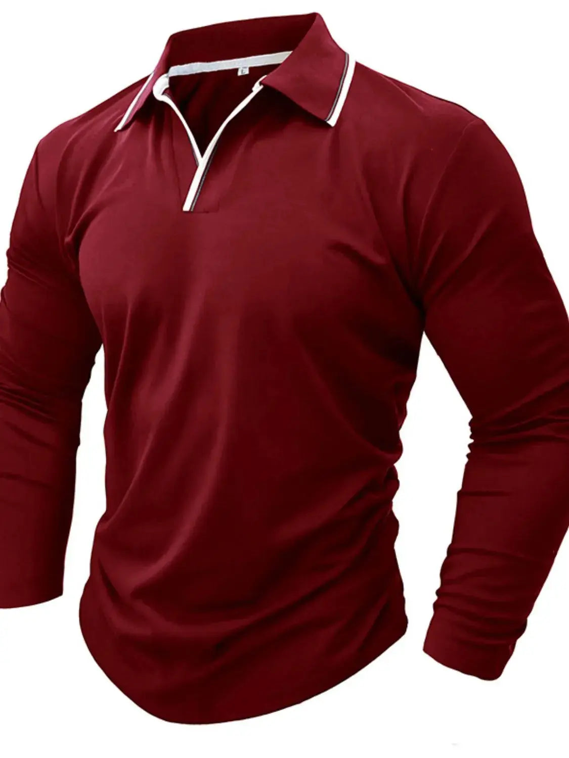 Men's Classic Long Sleeve Polo Shirt.