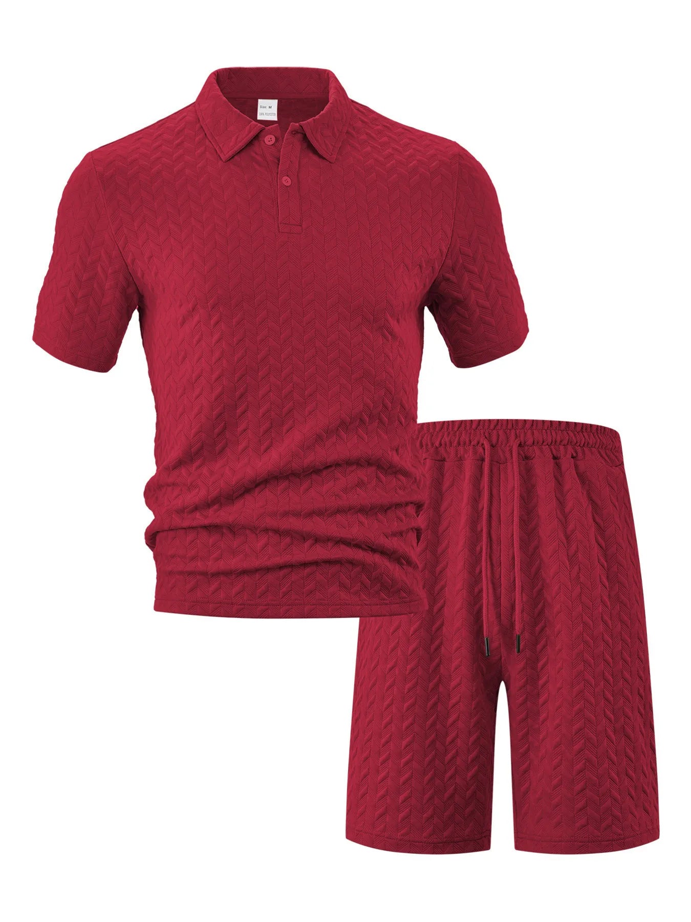 Polo Shirt and Shorts Set Plus Size.