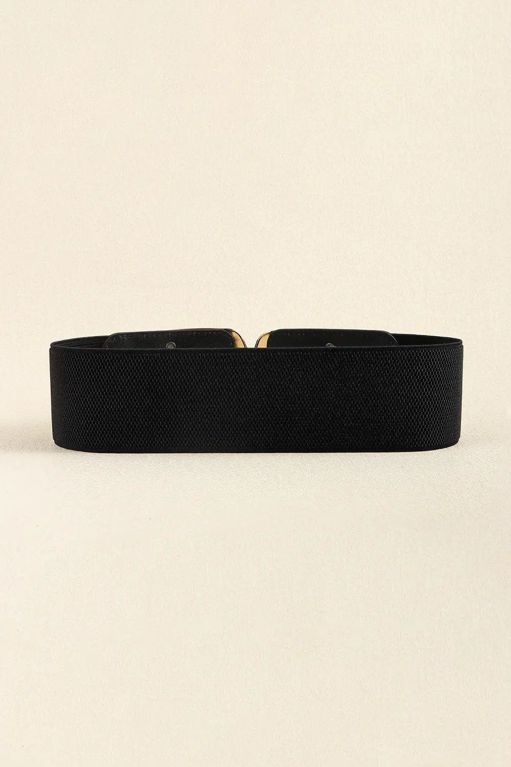 Zinc Alloy Buckle Elastic Wide Belt.