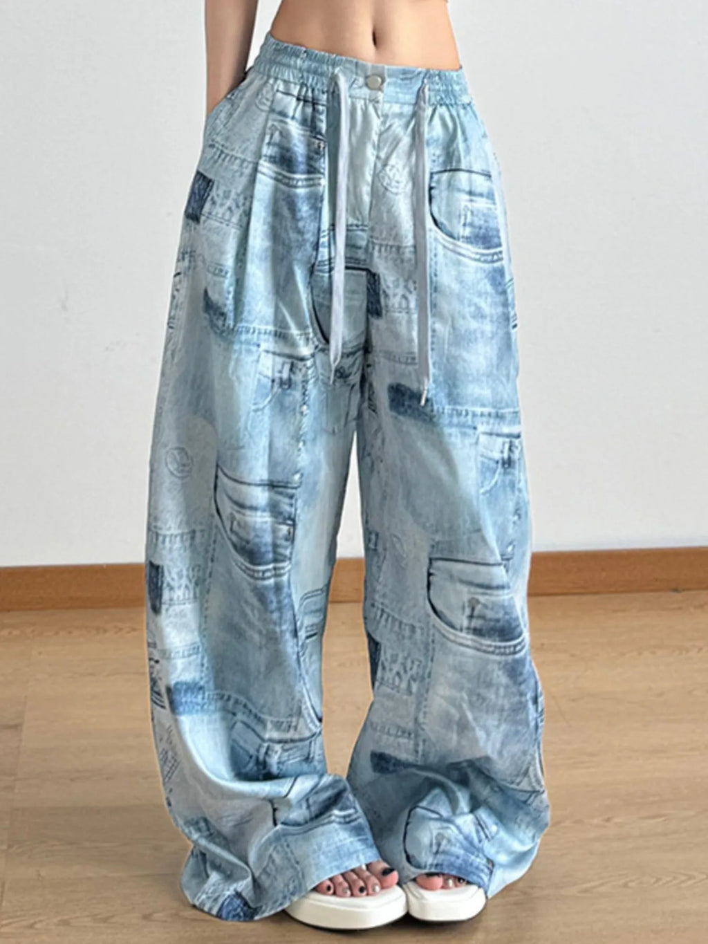 Wide Leg Relaxed Fit Pants.