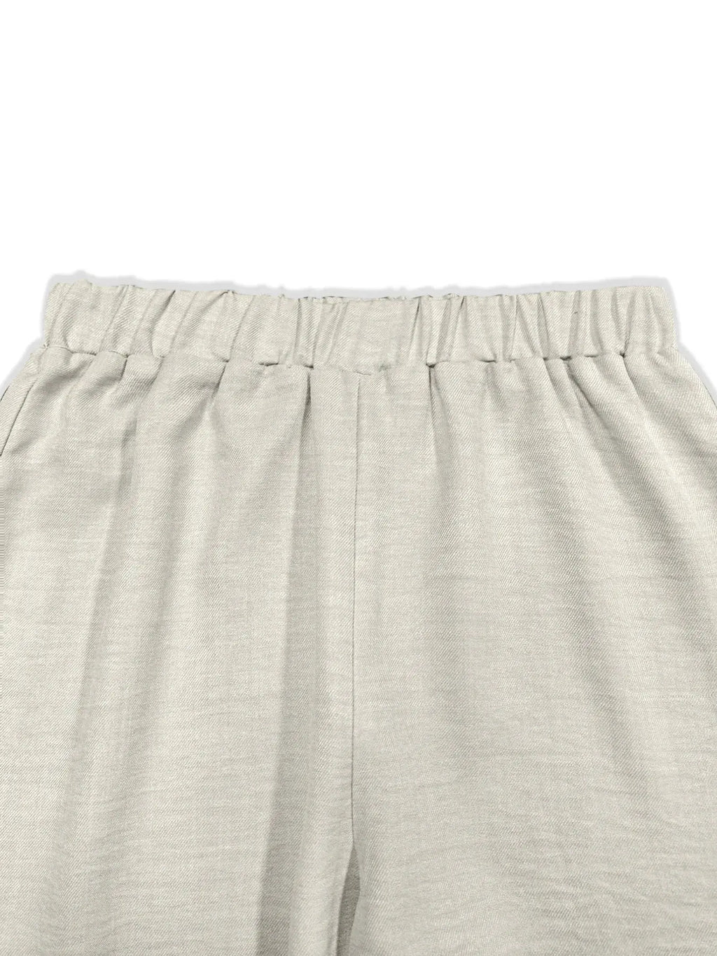 Plus Size Button-Down Shirt and Wide-Leg Pants Set.