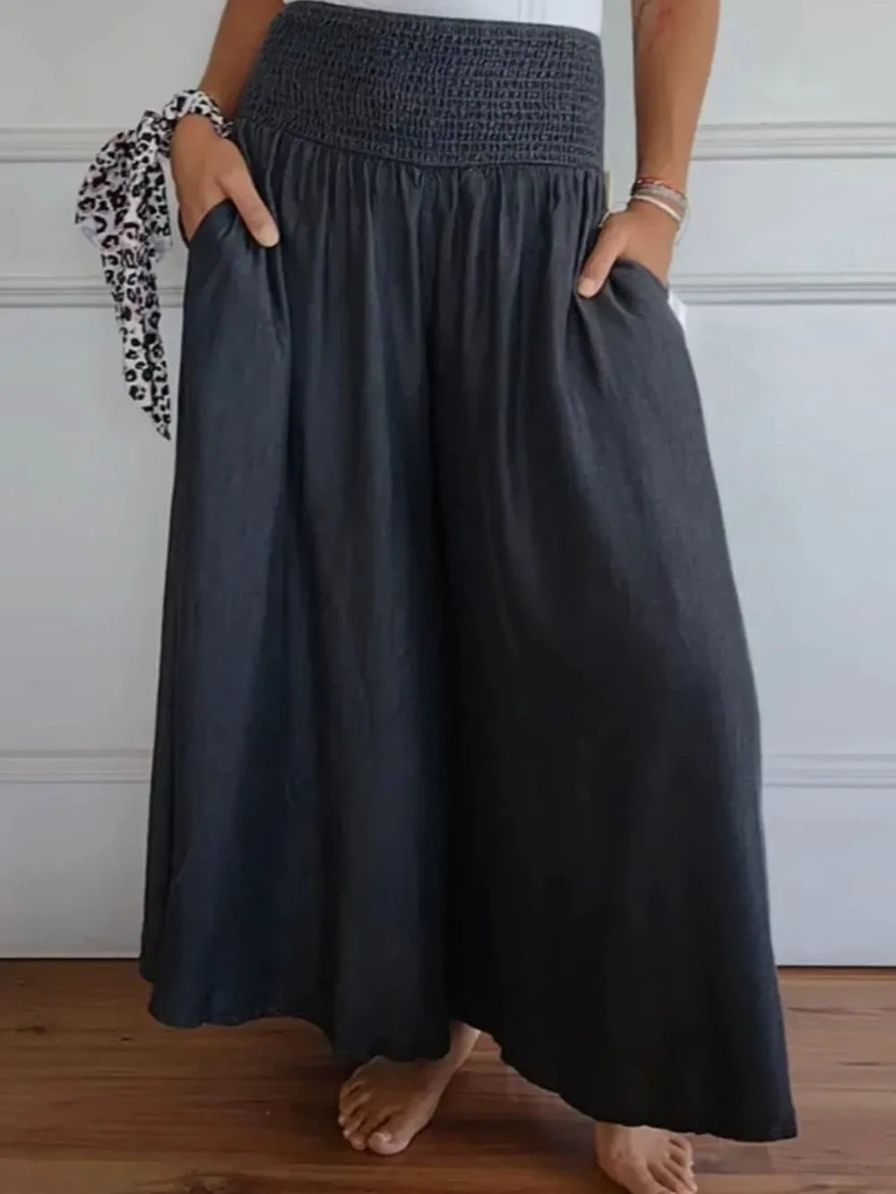 Wide Leg Pants with Pockets full size.