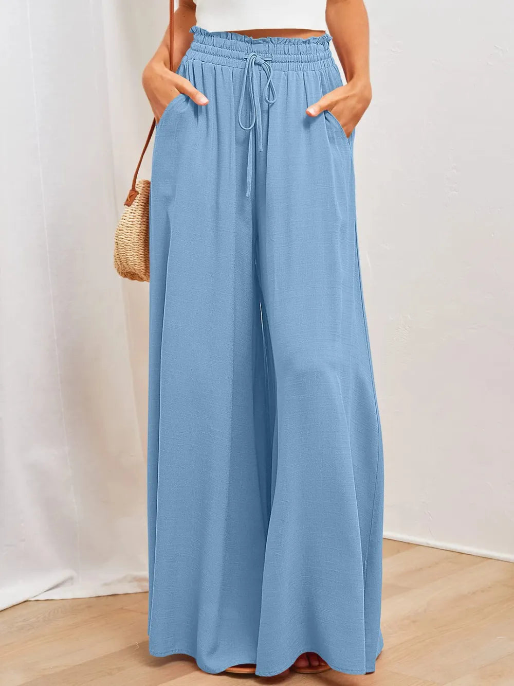 Wide Leg Pants with Pockets.