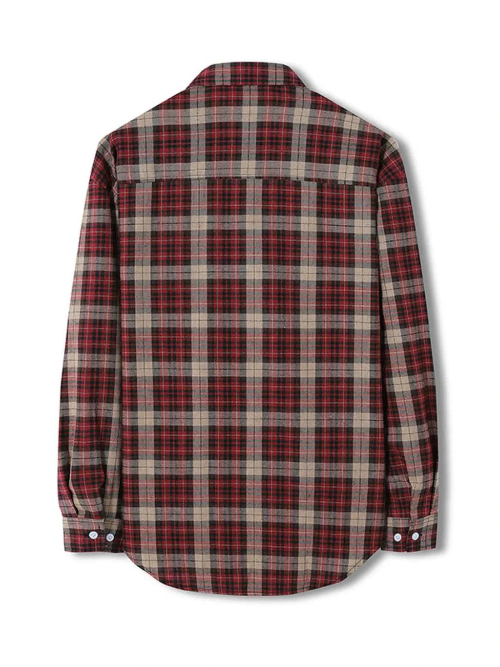 Men's Plus Size Classic Plaid Long Sleeve Shirt