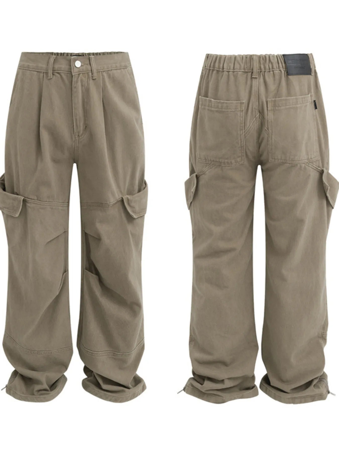 Men's Wide Leg Cargo Pants.