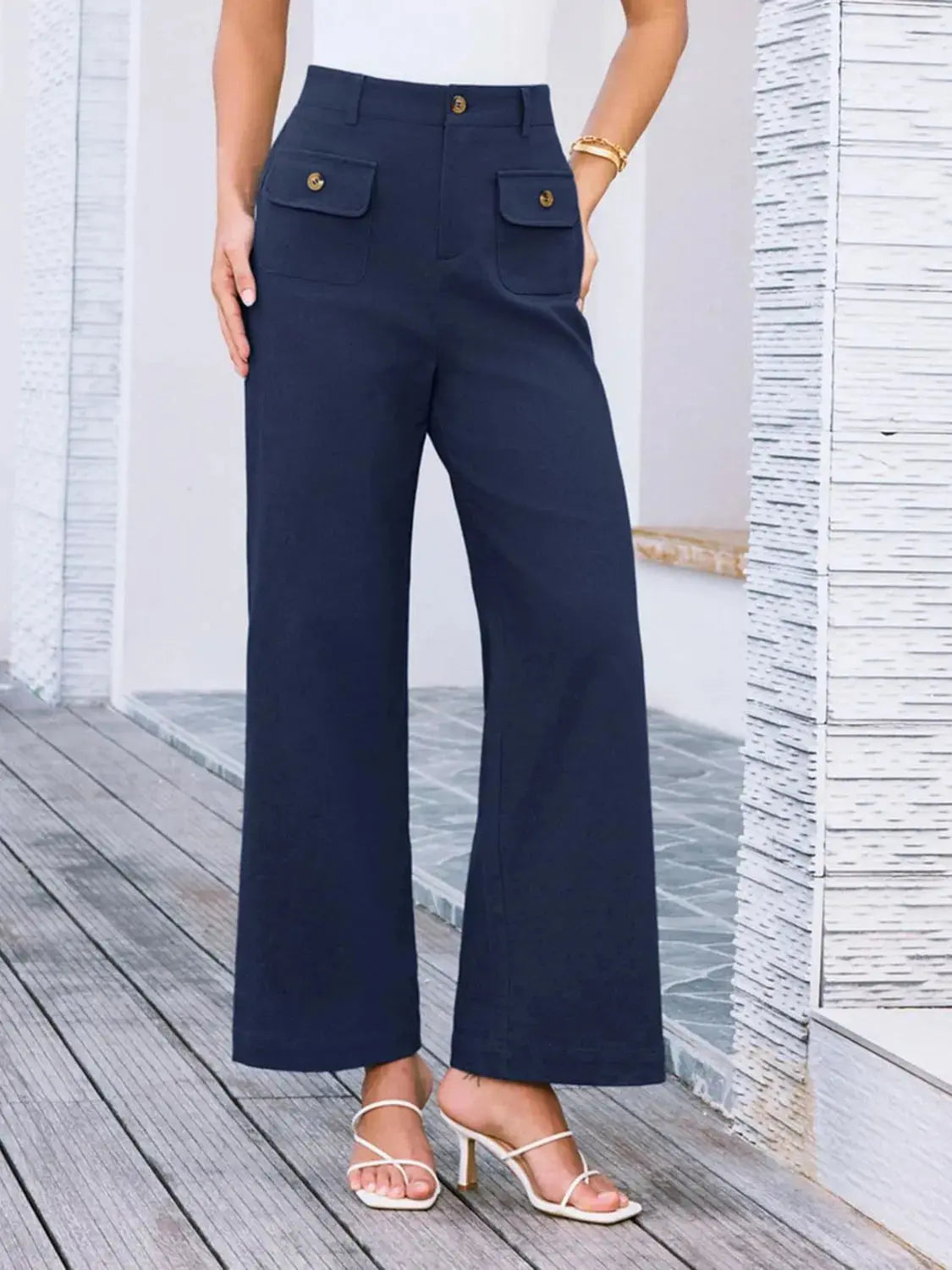 High Waist Wide Leg Pants.
