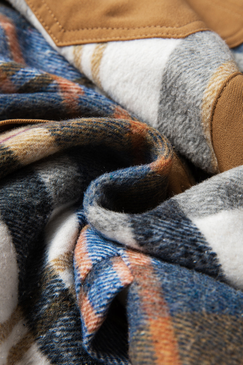 Khaki Plaid Patchwork Long Sleeve Shirt Mini Dress Dear-Lover Dropshipping