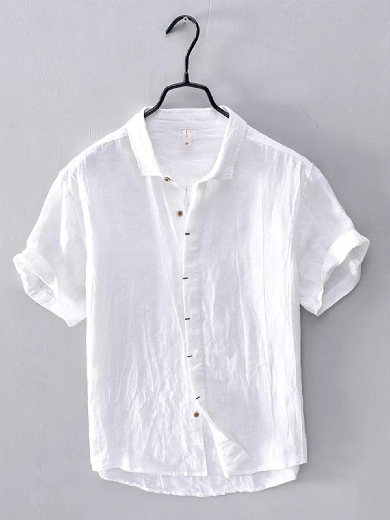 Men's Plus Size Button Up Short Sleeve Shirt.