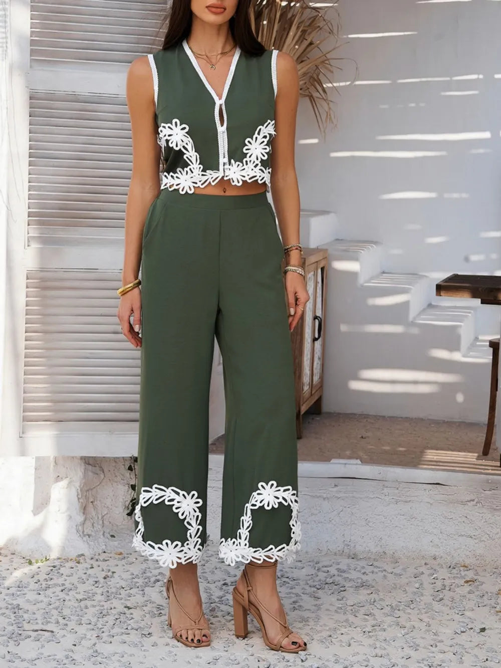 Elegant Vest and Pants Set.