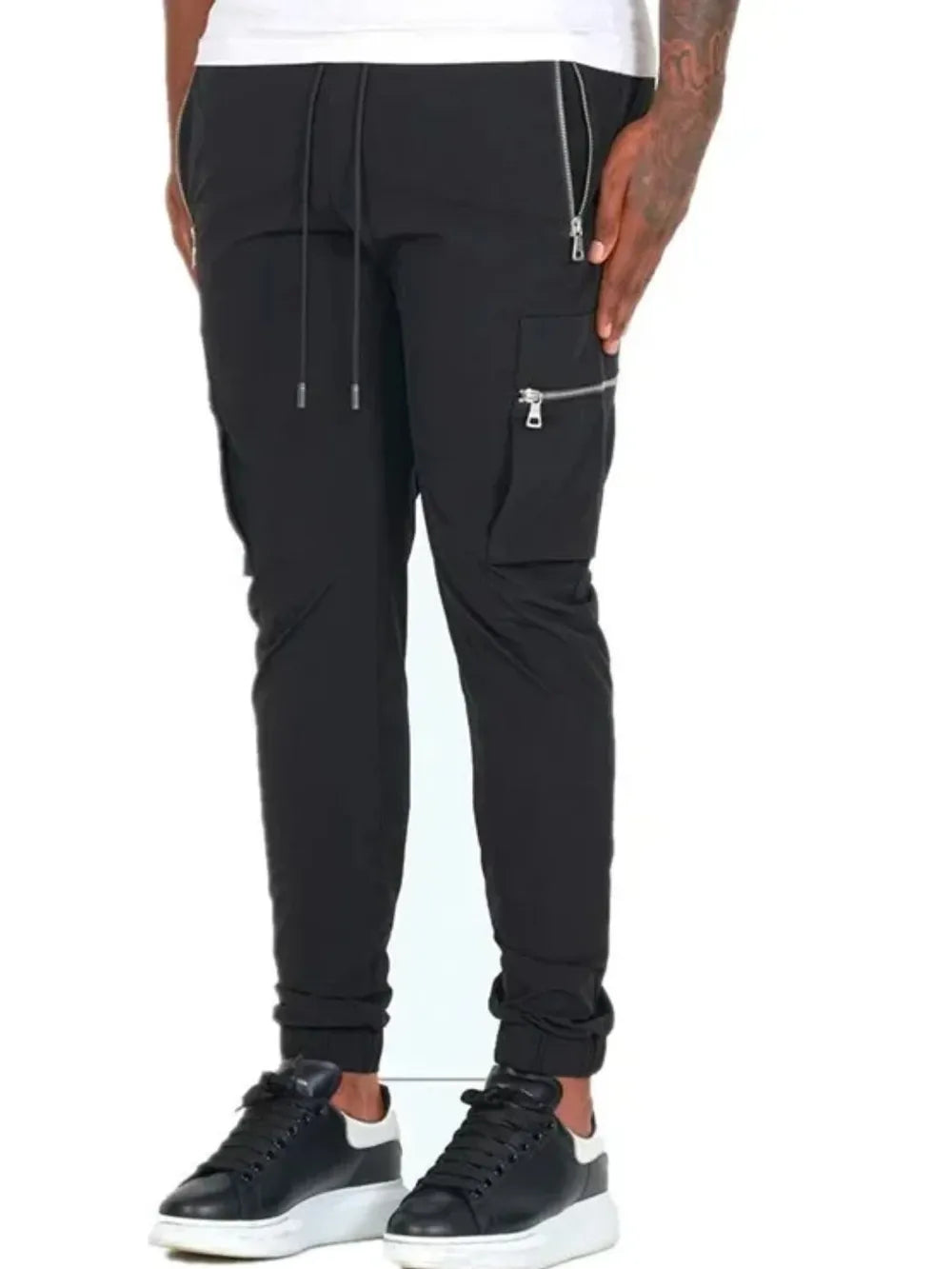 Men's Drawstring Pants with Pockets.