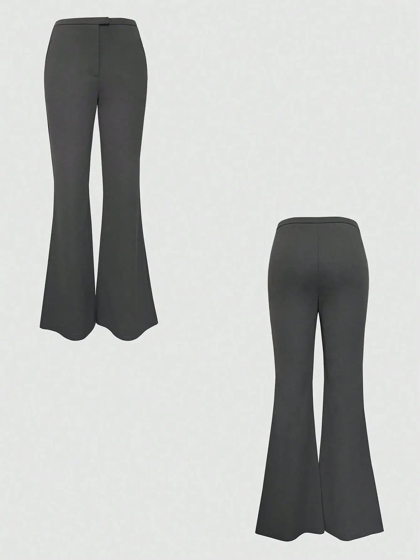 High Waist Flare Leg Trousers.