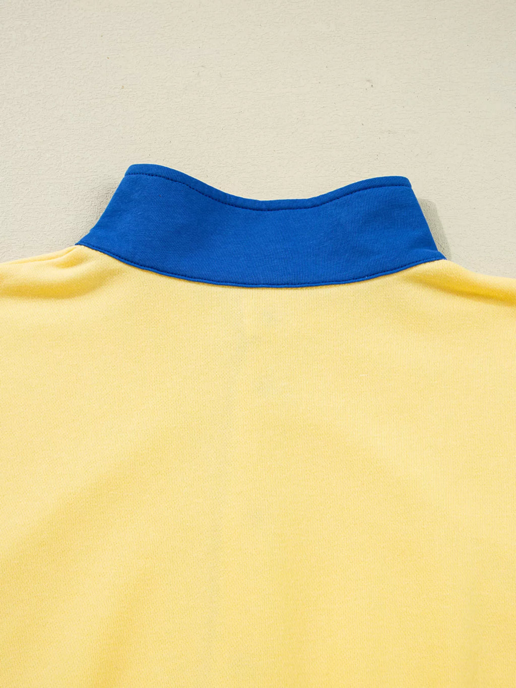 Color Block Patchwork Half Button Top and Shorts 2pcs Set.