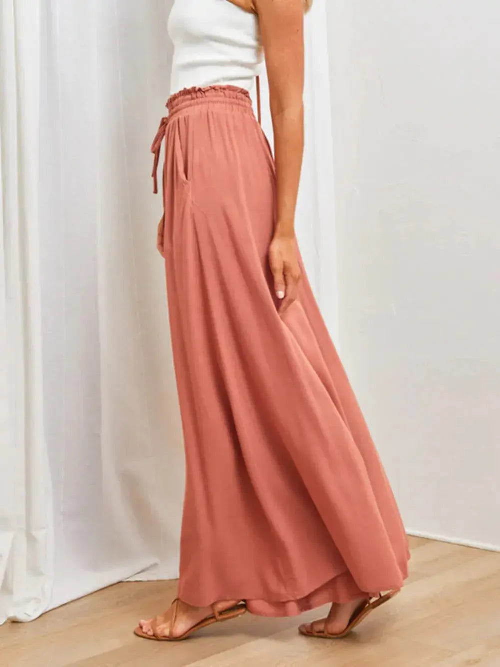 High Waist Wide Leg Pants.