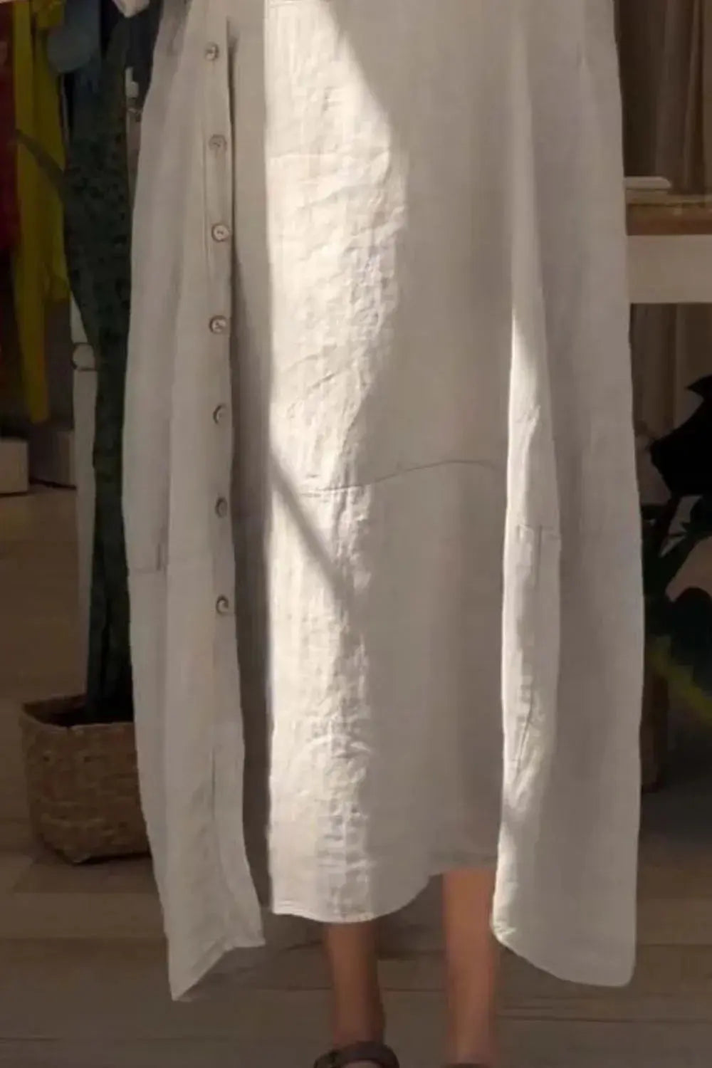 Full Size Relaxed Fit Short Sleeves Dress Plus Size.