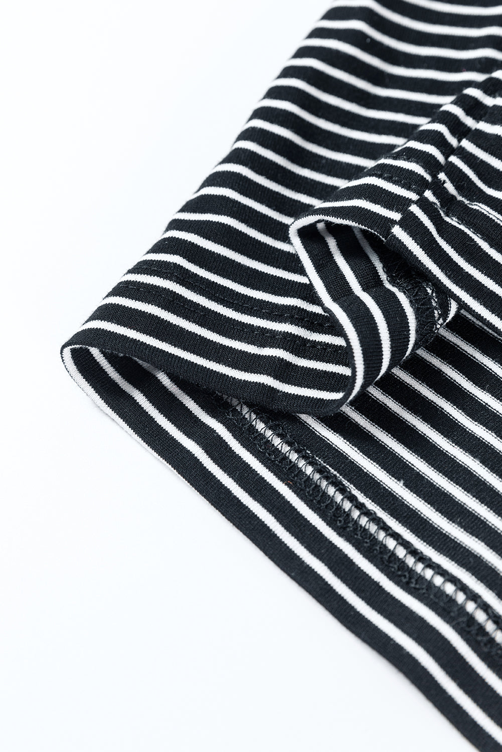 Black white Striped Print Buttoned Wide Leg Sleeveless Jumpsuit Dear-Lover Dropshipping