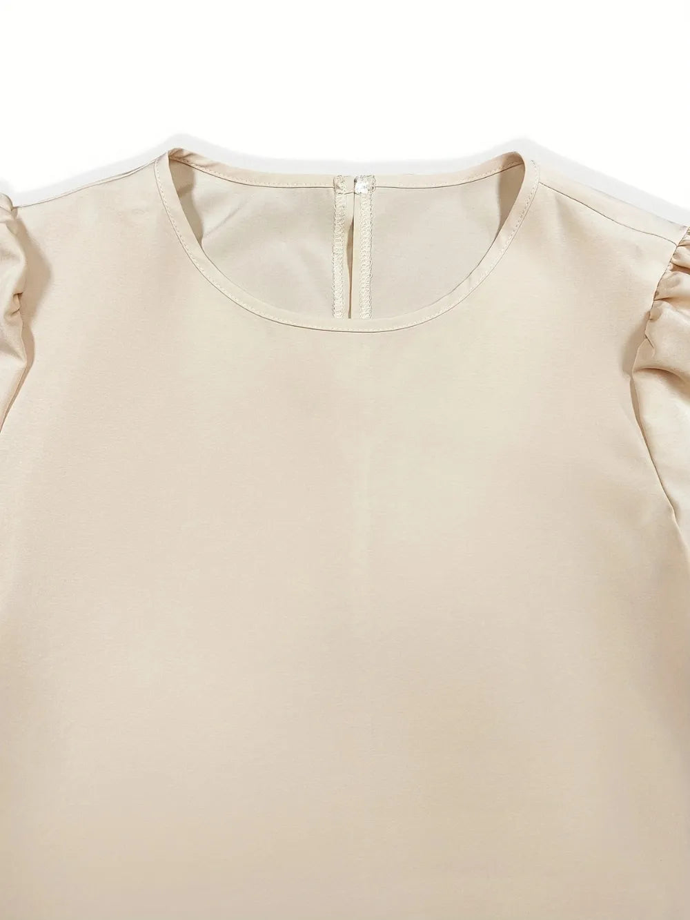 Round Neck Short Sleeve Top and Tied Pants Set - CHIC TB