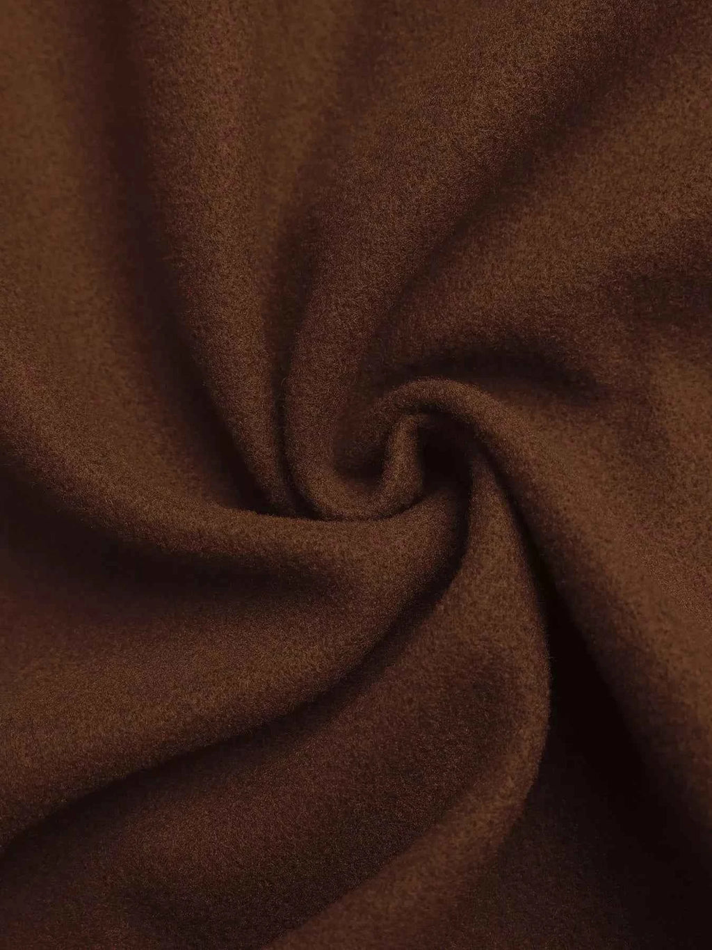 Lapel Collar Belted Wool Blend Coat