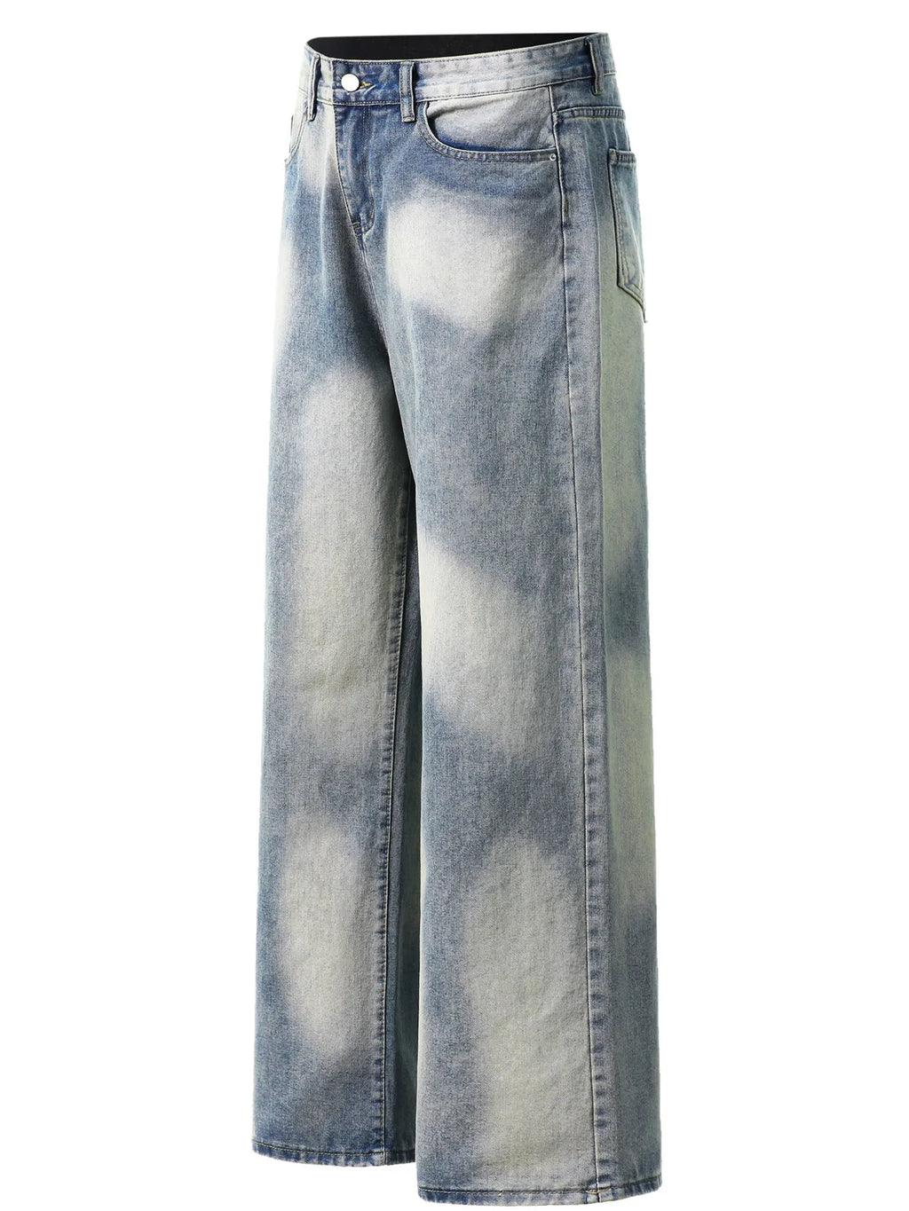 Men's Wide Leg Denim Jeans.