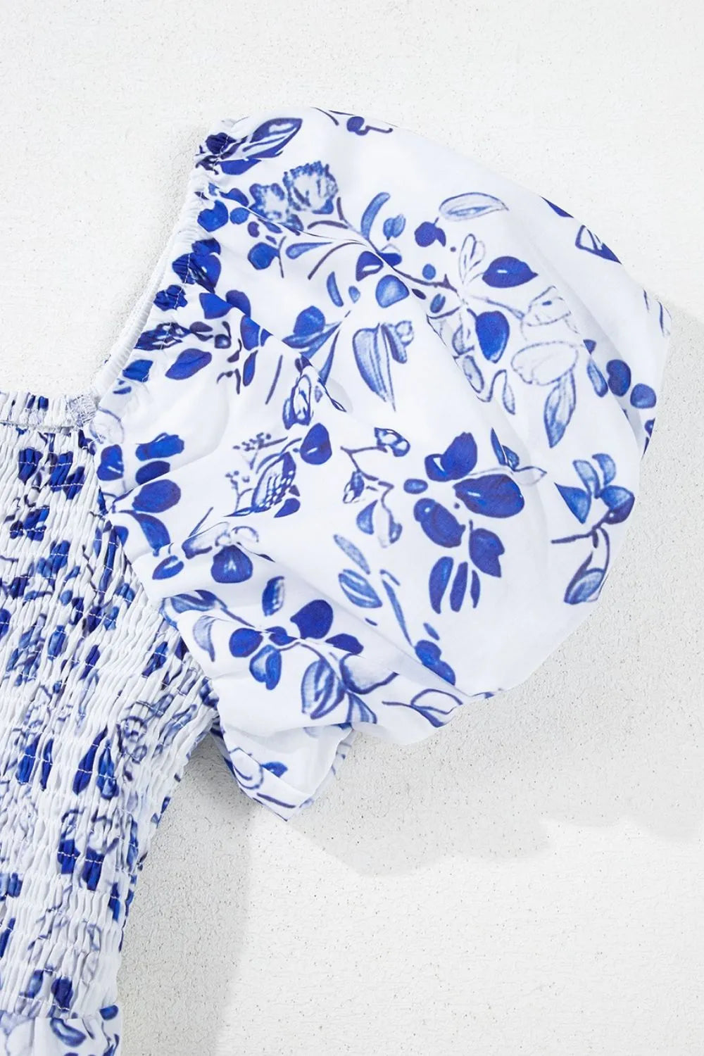 Pocketed square Neck Puff Sleeve Dress.