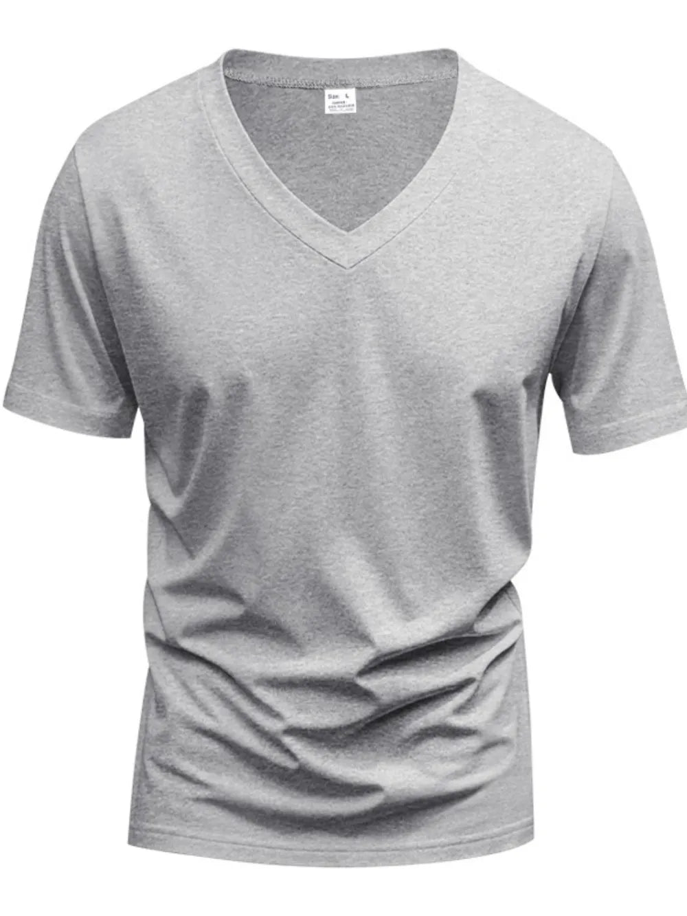Casual V-Neck Short Sleeve T-Shirt Plus Size for men.