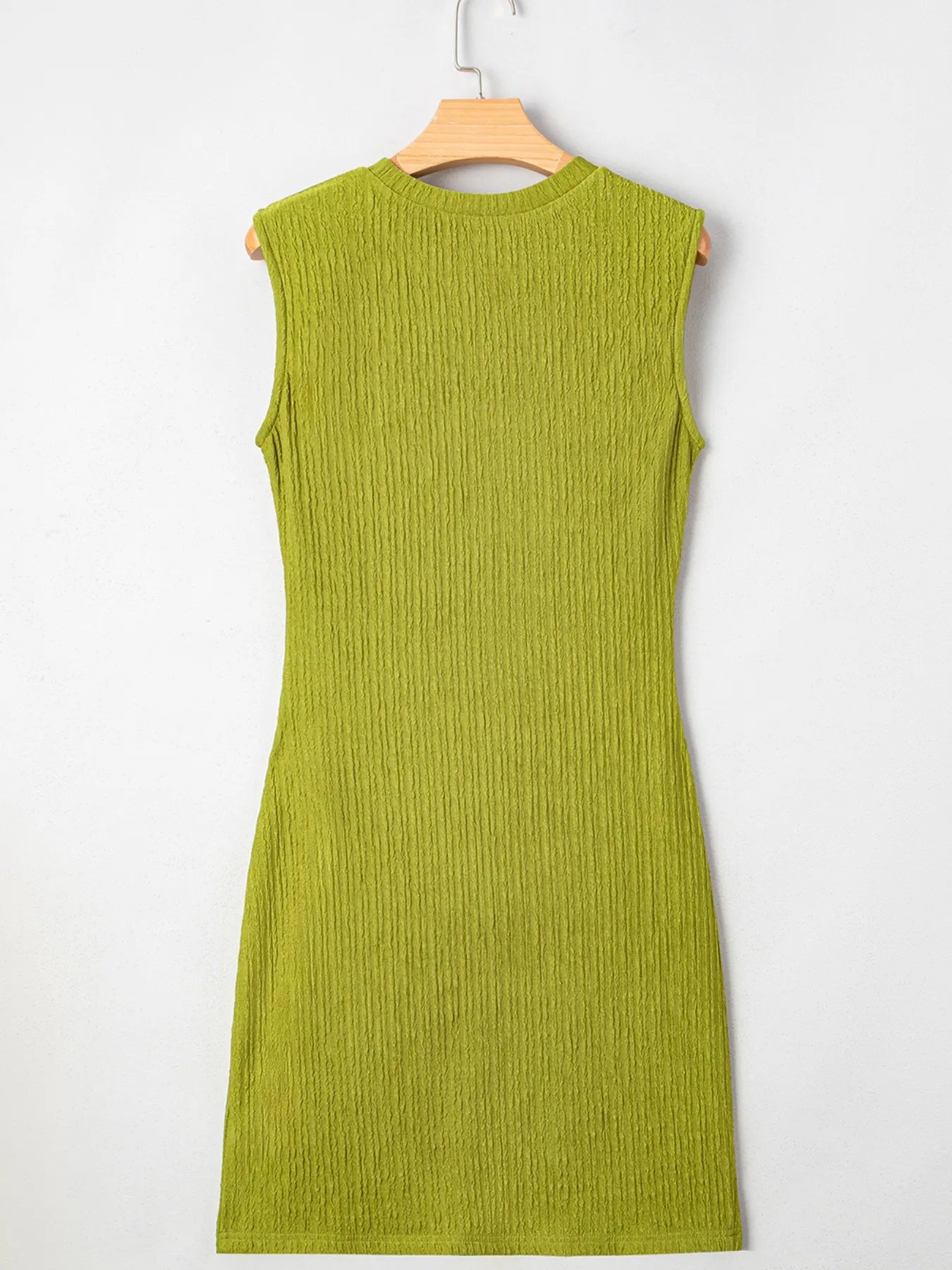 Sleeveless Ribbed Bodycon Dress.