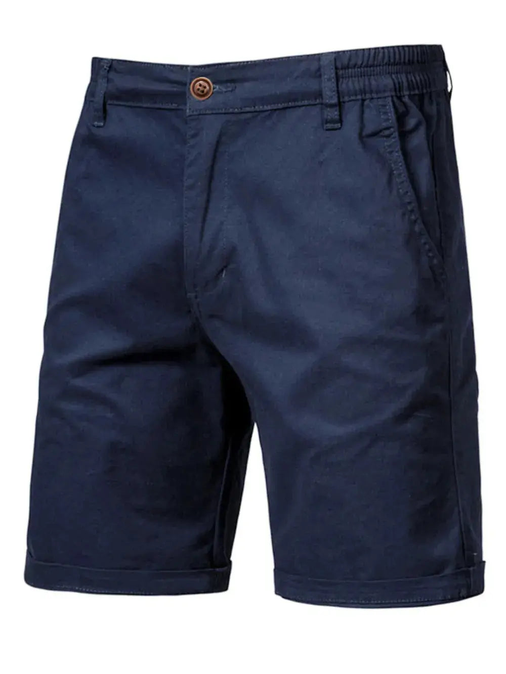 Men's Elastic Waist Shorts with Pockets.