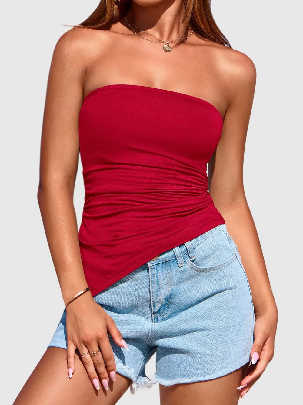 Side Slit Tube Top.