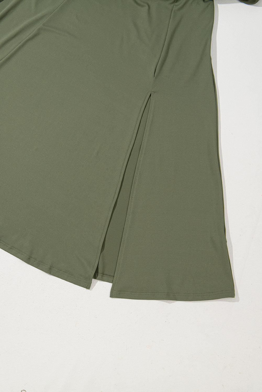 Four Leaf Clover Sleeveless Scoop Neck Flared Split Midi Dress Dear-Lover Dropshipping