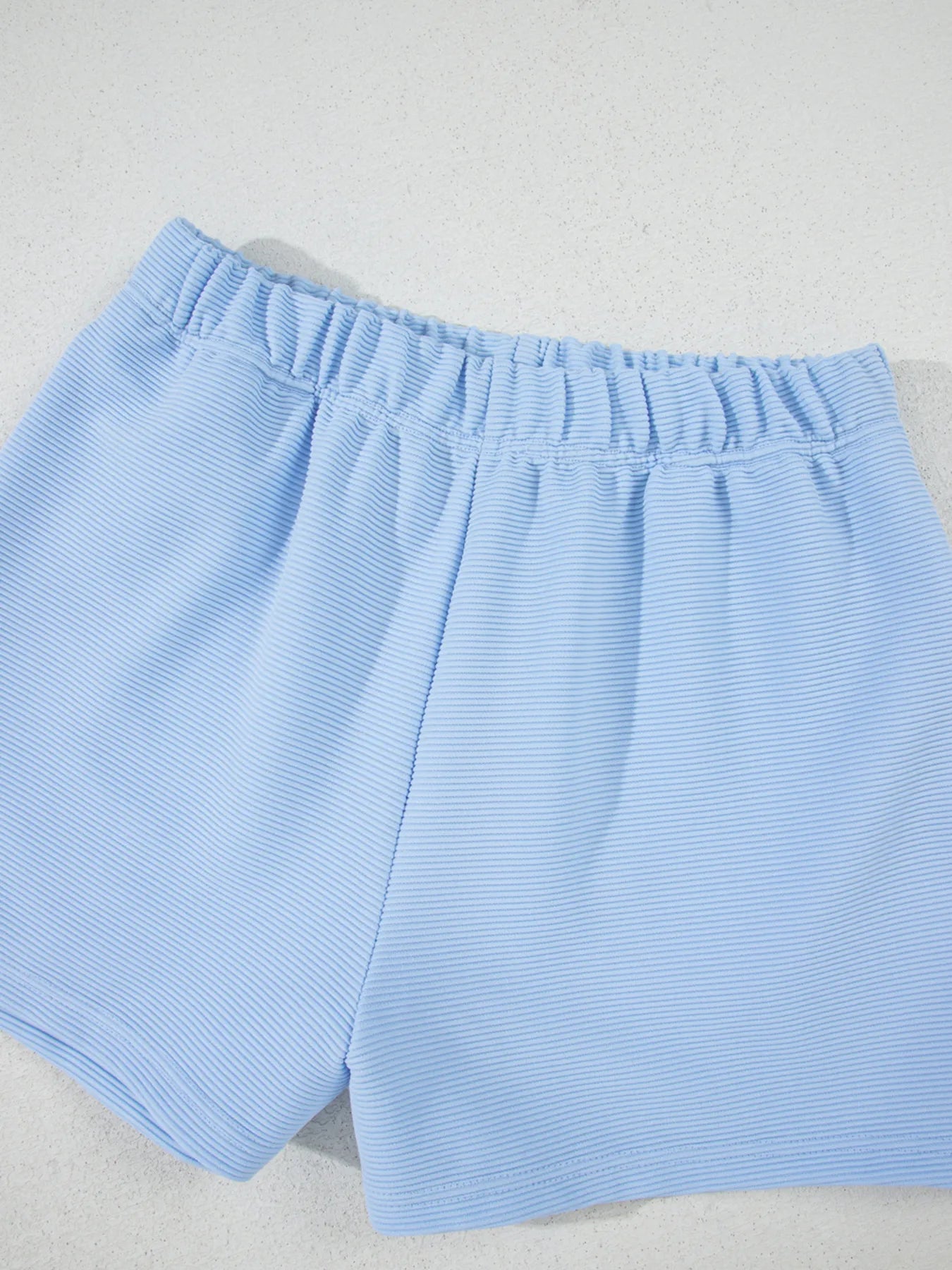 Half Zip Short Sleeve Polo and Shorts Set.