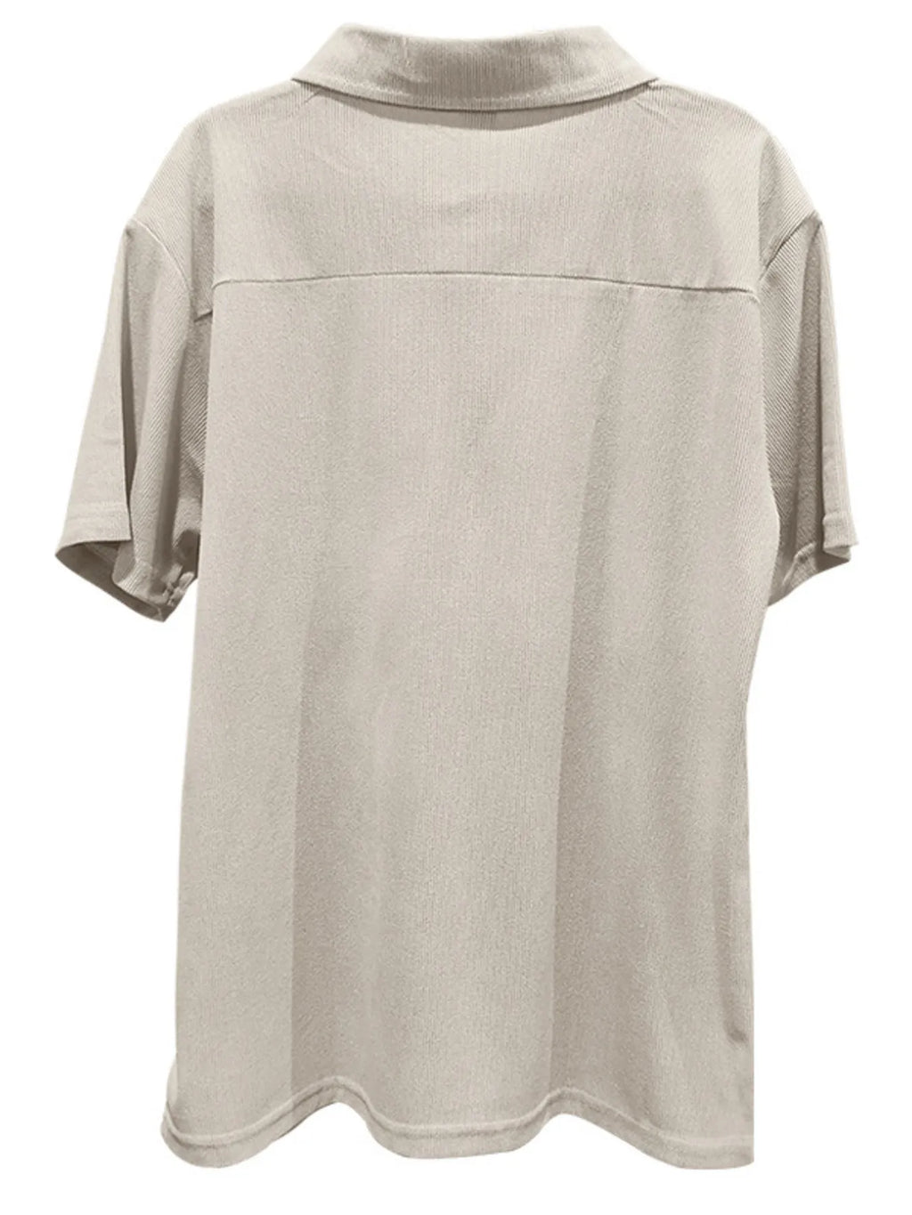 Quarter Zip Short Sleeve Polo and Pants Set Plus Size.