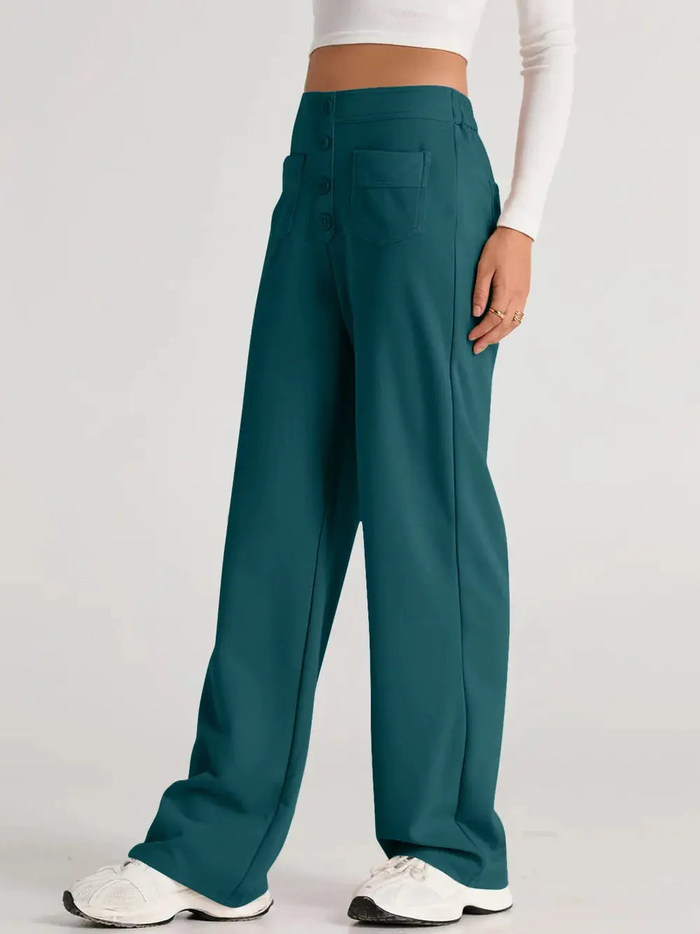 High Waist Wide Leg Pants.