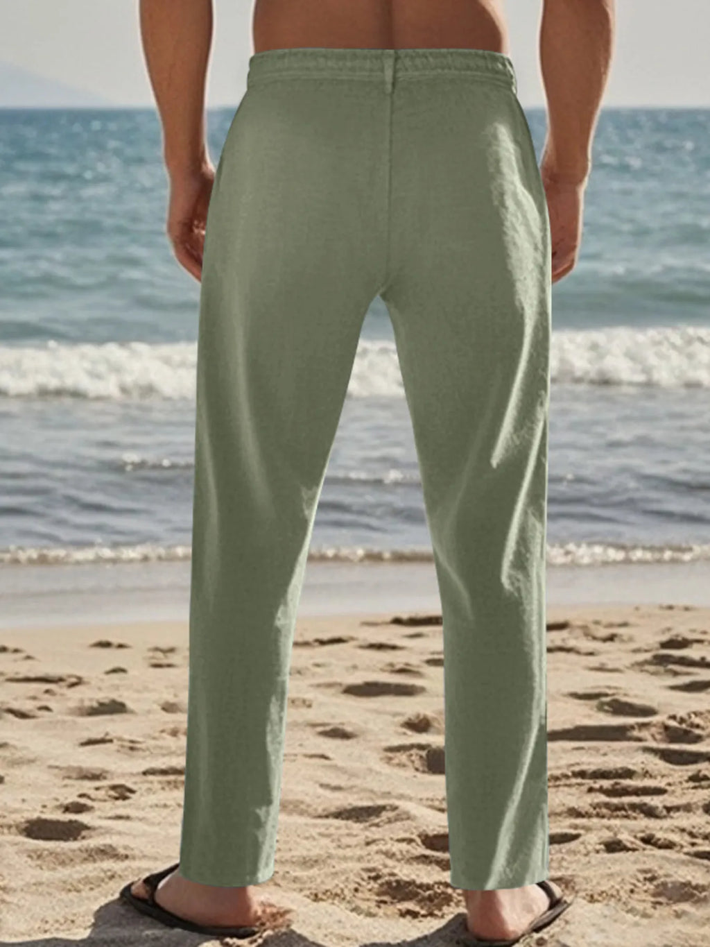 Men's Full Size Casual Drawstring Pants Plus Size.