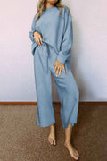 Myosotis Ultra Loose Textured 2pcs Slouchy Outfit